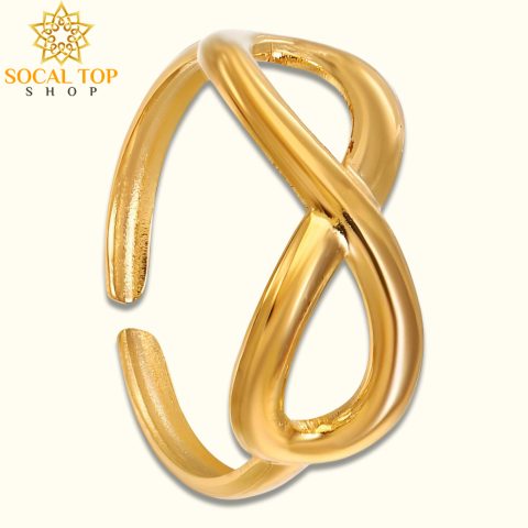 18K gold plated Stainless steel finger ring, Intensity